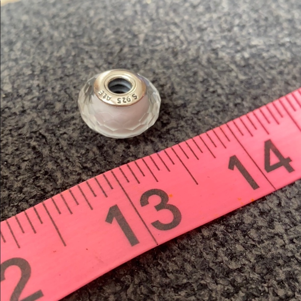 Pandora sterling white bead